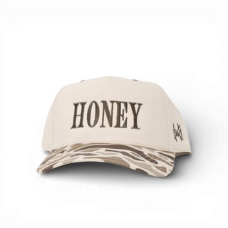 Honey Trucker Hat • Retro Field Camo/Natural