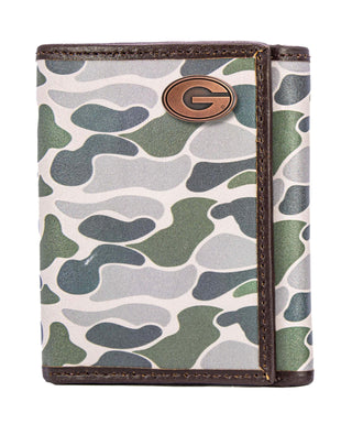 UGA Old School Camo Trifold Wallet • Green Camo