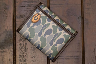 UGA Old School Camo Trifold Wallet • Green Camo