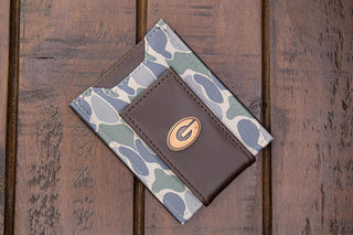 UGA Old School Camo Front Pocket Wallet • Green Camo