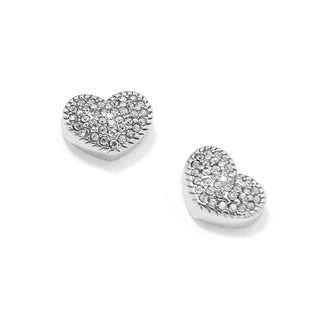 Illumina Celeste Heart Post Earrings • Silver
