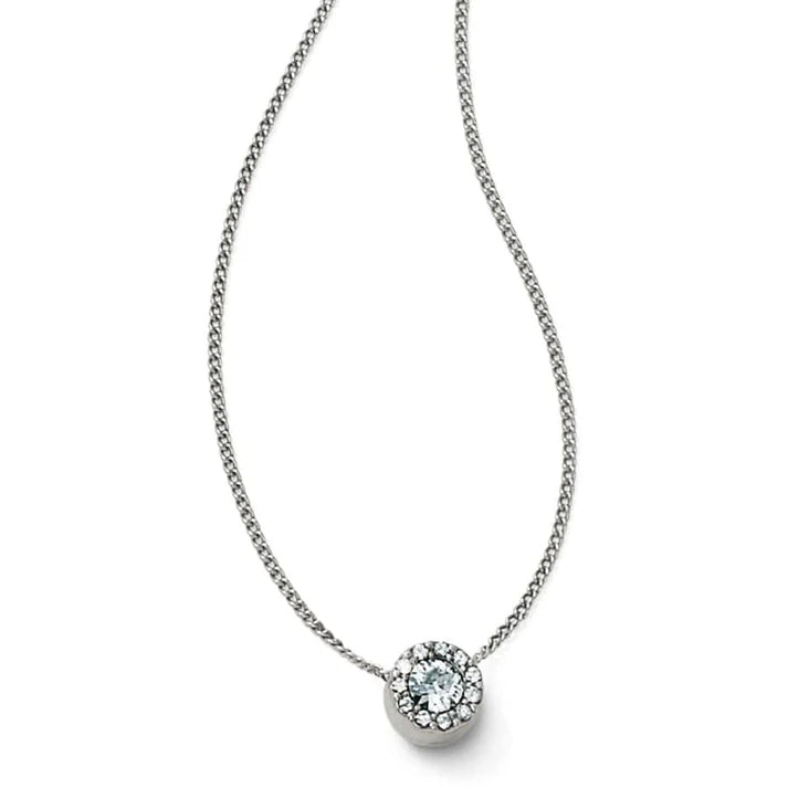 Illumina Mini Solitaire Necklace • Sliver