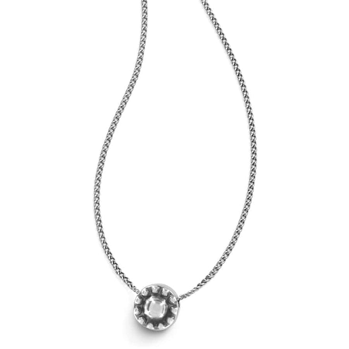Illumina Solitaire Necklace- Silver