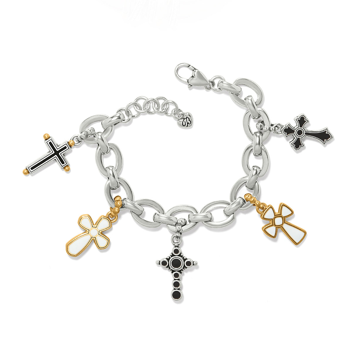 Majestic Cross Charm Bracelet