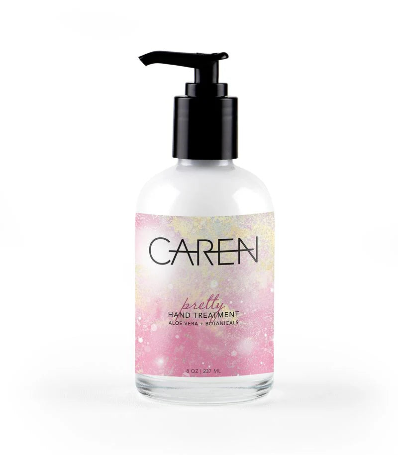 Caren Hand Treatment 14oz Glass Bottle • Pretty