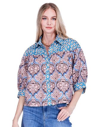 Round Yoke Blouse • Persian Gate
