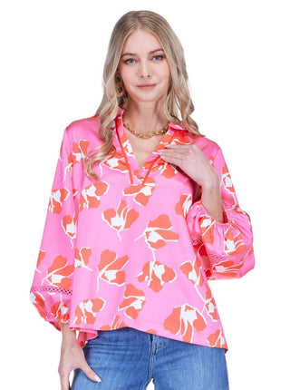 Trimmed Top • Dancing Peonies