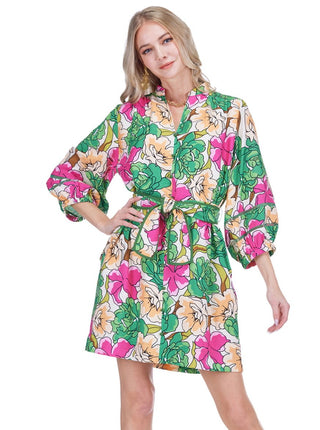 Front Split Buttons Dress • Petal Pop