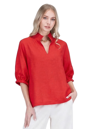 Collar Top • Red