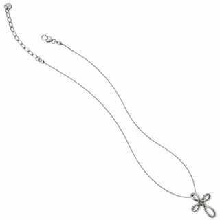 Interlok Petite Cross Necklace • Silver