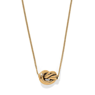 Interlok Single Knot Mini Necklace • Gold