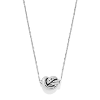 Interlok Single Knot Mini Necklace • Silver