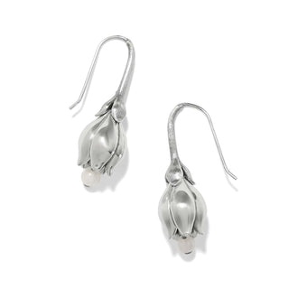 La Tulipe Pearl French Wire Earrings • Silver