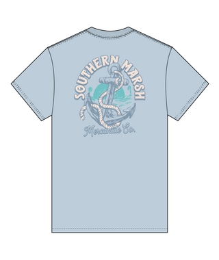 Anchor Down Tee • Mist Blue