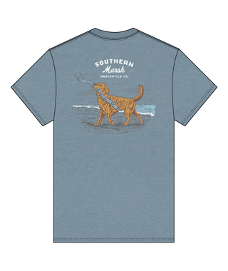 Youth Seawash Tee • Good Boy, Big Stick • Galicia Green