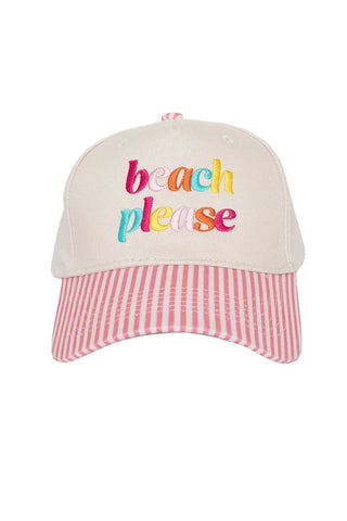 Beach Please Two-Toned Hat • Pink