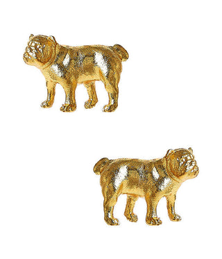 Bulldog Stud - Gold Earring