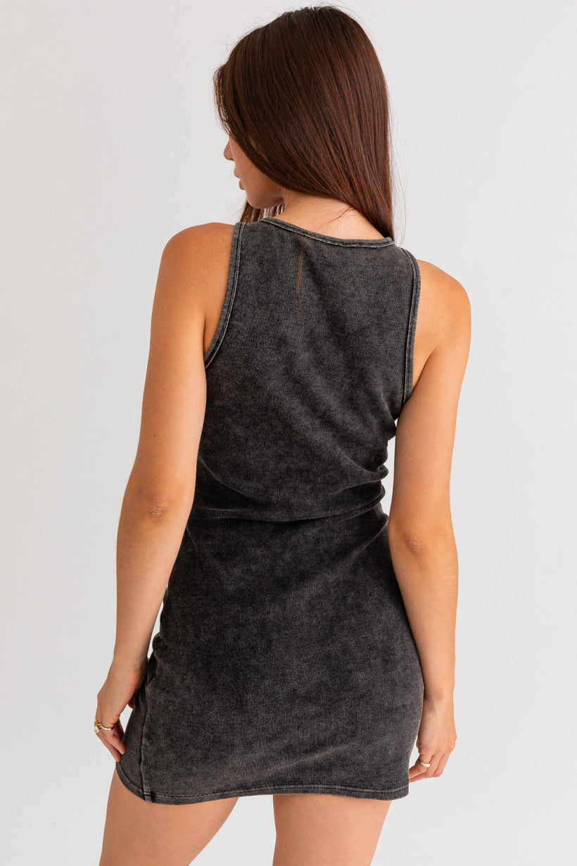 Harper Mini Dress • Charcoal