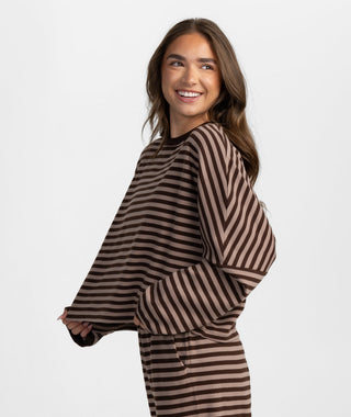 On The Line LS Top • Chocolate Bark