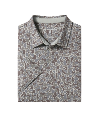 Hunters Hideaway Printed Polo • Ridgeline