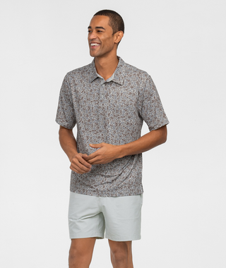 Hunters Hideaway Printed Polo • Ridgeline