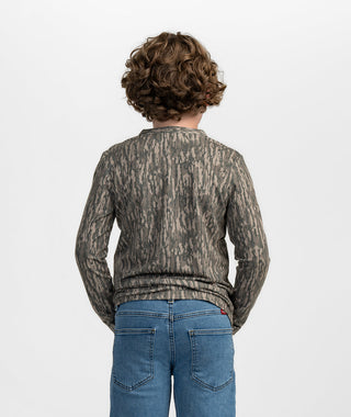 Boys Max Comfort Henley LS • Tree Bark
