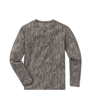 Boys Max Comfort Henley LS • Tree Bark