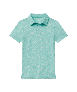 Youth Tapped In Printed Polo