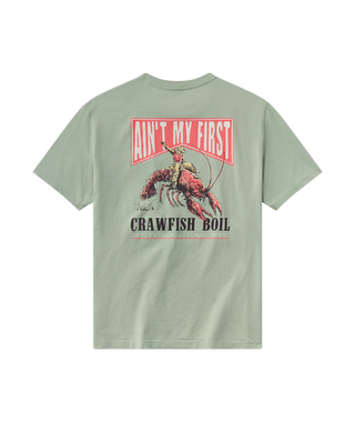 Aint My First Crawfish Boil Tee • Iceberg Green