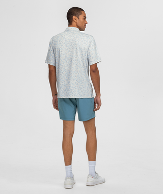 Hunters Hideaway Printed Polo • Pale Drift