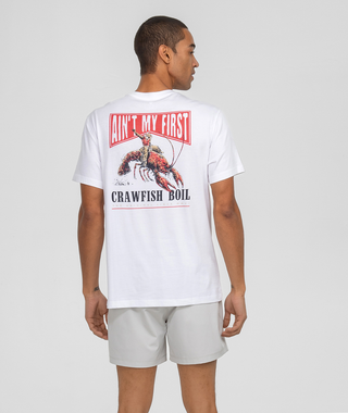 Aint My First Crawfish Boil Tee • Bright White