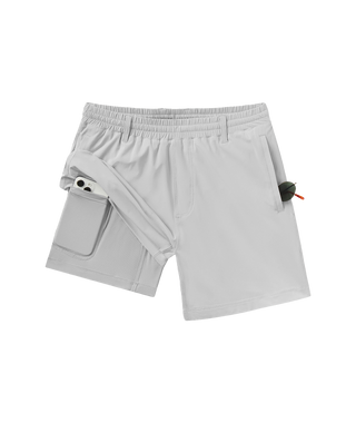 Everyday Hybrid 5.5" Shorts • Cloud