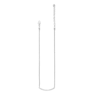 Meridian Geo Bar Necklace • Silver