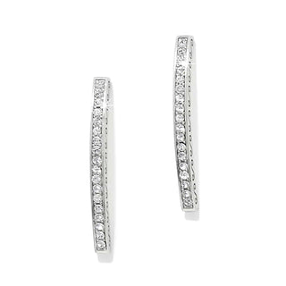 Meridian Geo Bar Post Earrings • Silver