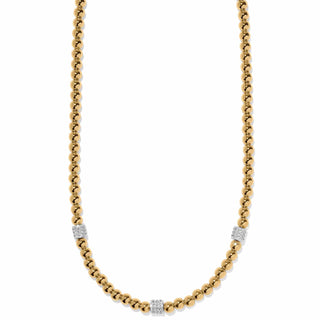 Meridian Petite Beads Station Necklace • Gold