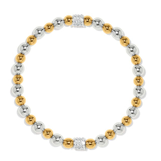 Meridian Petite Stretch Bracelet • Two Tone