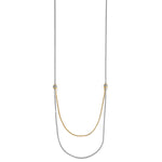 Meridian Petite Two Tone Double Necklace