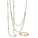 Meridian Petite Two Tone Double Necklace