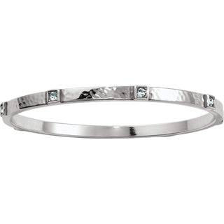 Meridian Zenith Station Bangle • Silver