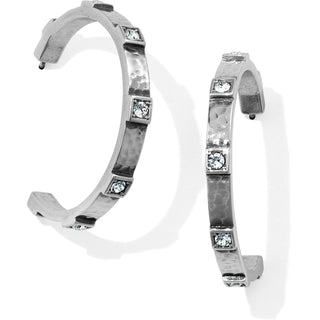 Meridian Zenith Station Hoop Earrings • Silver