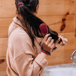 Mini Boar Bristle Hair Brush • Mulberry