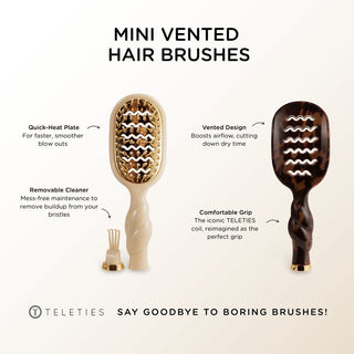 Mini Vented Hair Brush • Tan
