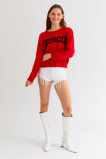 GEORGIA Sweater • Red