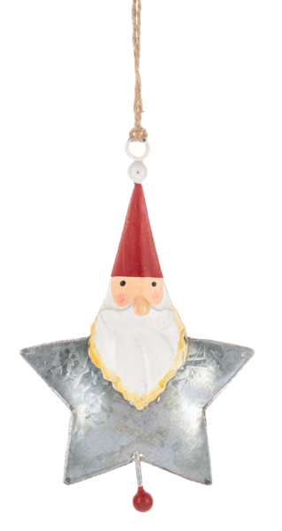 Santa Star Shaped Ornaments