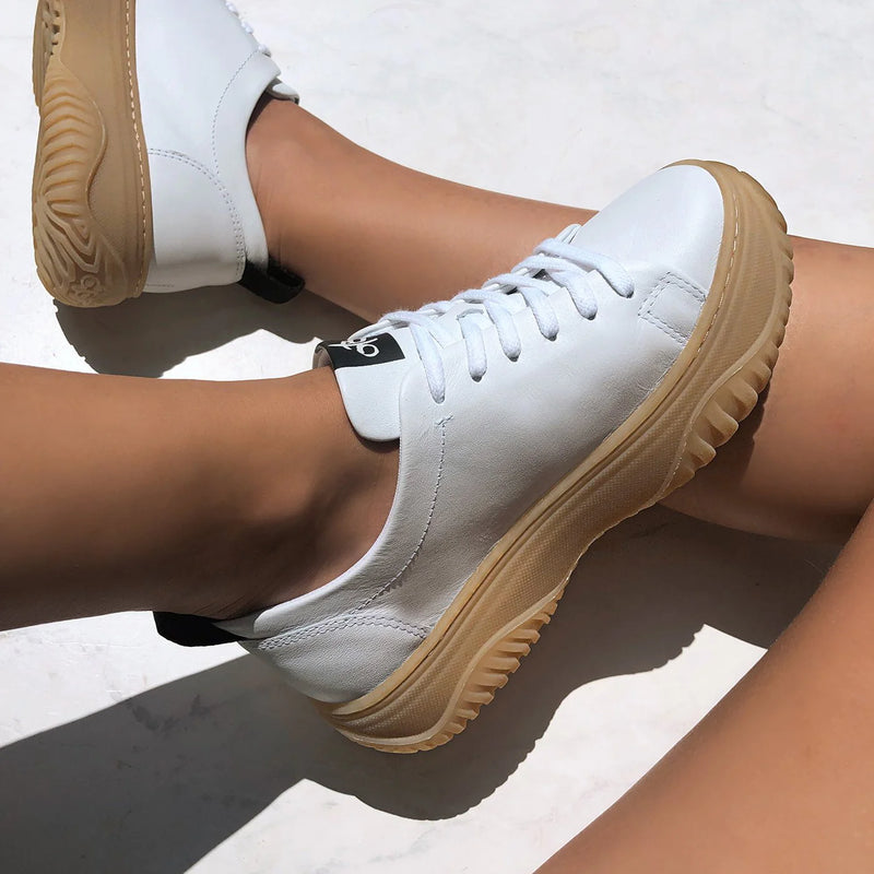 Pangea Platform Sneakers • White