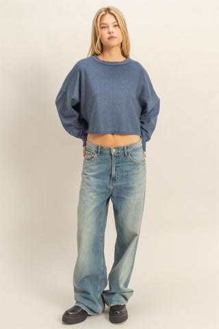 Relaxed Fit Sweatshirts • Midnight Blue