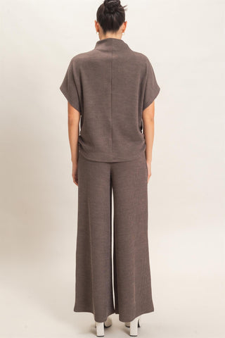 Hartley Dolman Sleeve Top & Pant Set • Charcoal