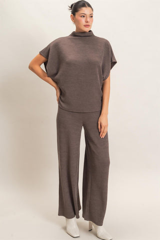 Hartley Dolman Sleeve Top & Pant Set • Charcoal