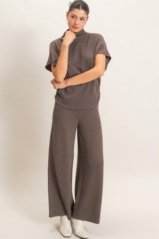 Hartley Dolman Sleeve Top & Pant Set • Charcoal