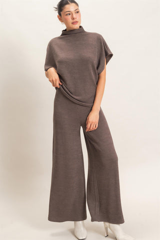 Hartley Dolman Sleeve Top & Pant Set • Charcoal